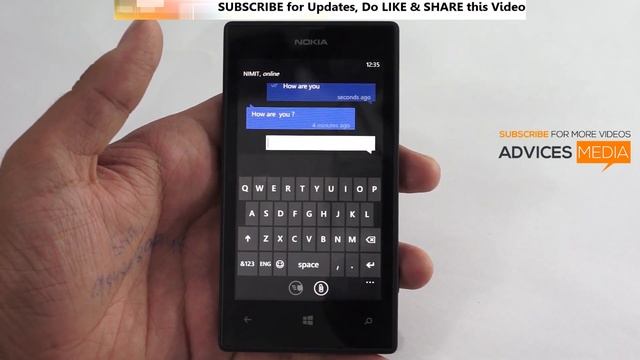 Nokia Lumia 520 WhatsApp Test - Speed of Messages & Notifications Demo on WP8 смотреть онлайн