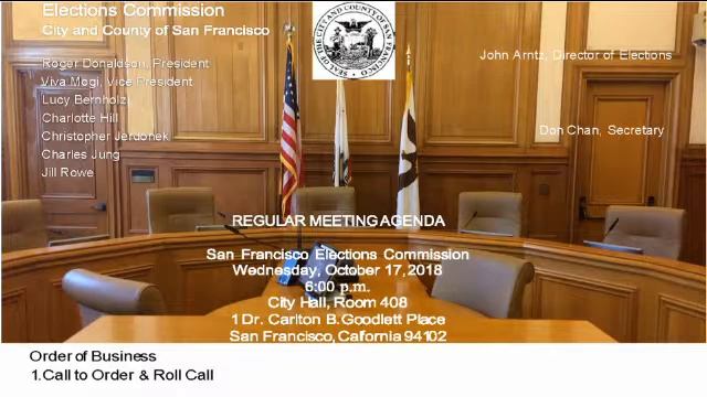 October 17, 2018 Elections Commission Meeting смотреть онлайн
