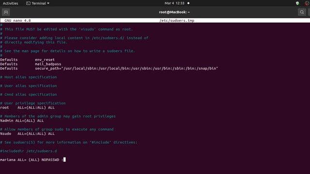 Linux Adding Sudoers смотреть онлайн