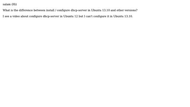 Ubuntu: configure dhcp server in Ubuntu 13.10 and other version? смотреть онлайн