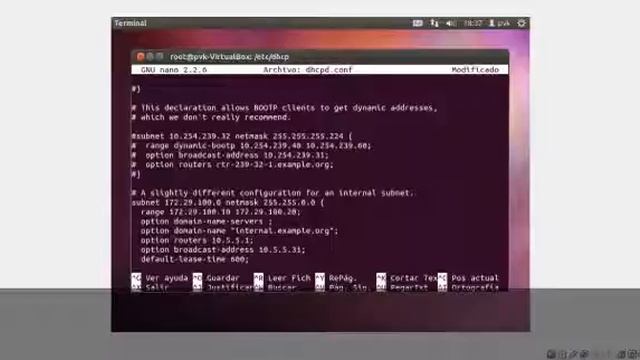 Instalación y configuración del servicio DHCP en Ubuntu смотреть онлайн