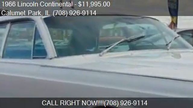 1966 Lincoln Continental SEDAN for sale in Calumet Park, IL смотреть онлайн