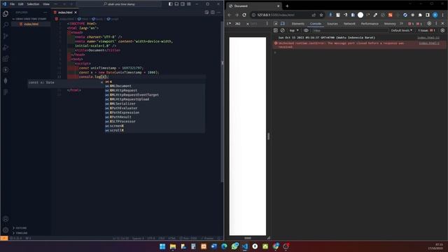 ubah unix timestamp menjadi jam dan menit menggunakan Javascript смотреть онлайн