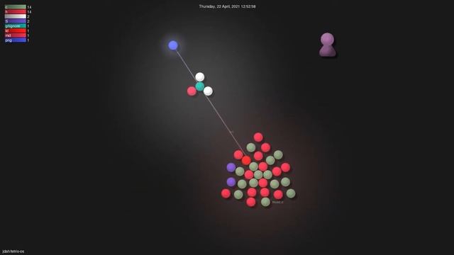 Gource visualisation: jdah/tetris-os on 2021-04-23 смотреть онлайн
