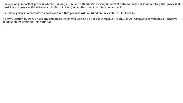 Unix & Linux: Is there any command in linux which will force linux machine to not shut-down смотреть онлайн