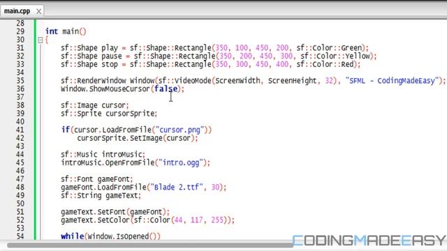 C++ Sfml 1.6 Made Easy Tutorial 26 - Custom Mouse Cursor смотреть онлайн