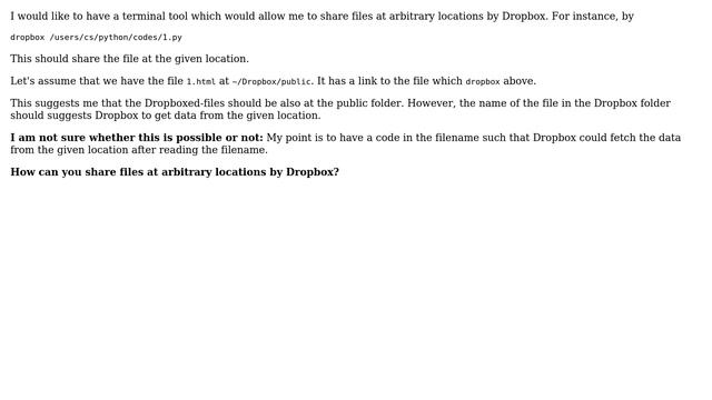 Unix & Linux: Share files at arbitrary locations by Dropbox (2 Solutions!!) смотреть онлайн