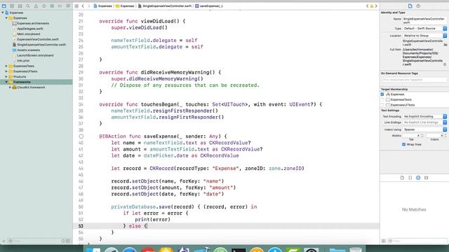 03 CloudKit - Save - Expenses App - Private iCloud Database смотреть онлайн