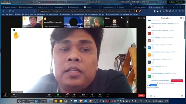 Zoom DTS Q&A on Fedora KDE Spin 39 смотреть онлайн