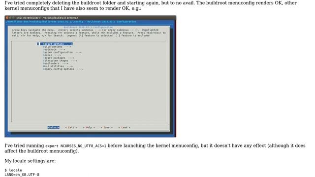 Unix & Linux: Why does my kernel menuconfig look corrupted? смотреть онлайн