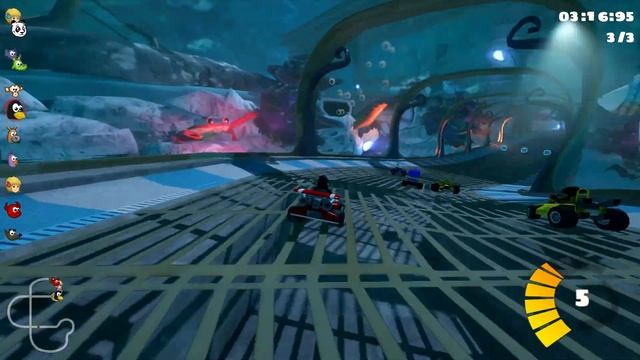 SuperTuxKart Xubuntu Linux Gameplay смотреть онлайн