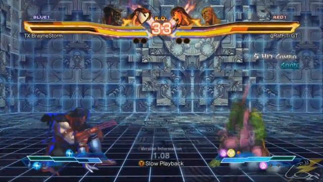 Streetfighter X Tekken - TX BrayneStorm (Vega/Yoshimistu) vs gRafFiTi GT (Sagat/Ryu) смотреть онлайн