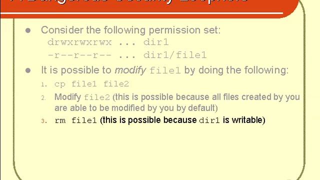 VTC Player Unix Shell Fundamentals, A Dangerous Security Loophole смотреть онлайн