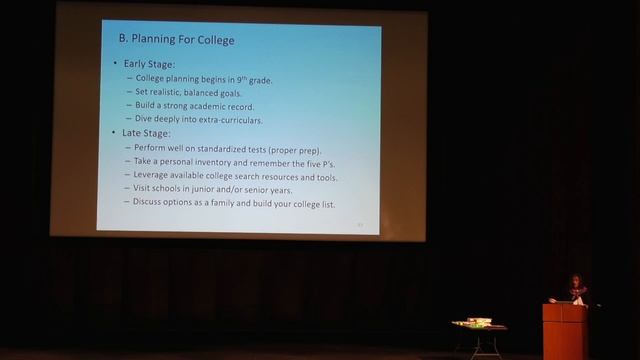 2018 College Planning Workshop