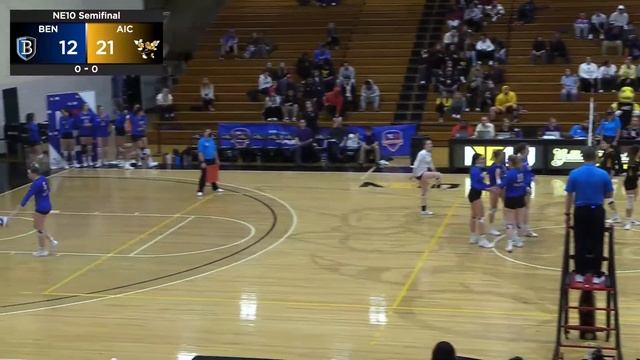 AIC Women's Volleyball vs Bentley NE10 Semifinals 11-19-2021 смотреть онлайн