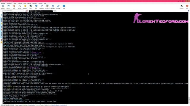 Format Reinstall of the Ubuntu 18.04LTs box still failed to install cod4 linuxgsm смотреть онлайн