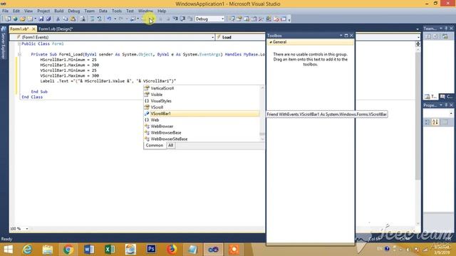 Scrollbar in Vb.net смотреть онлайн