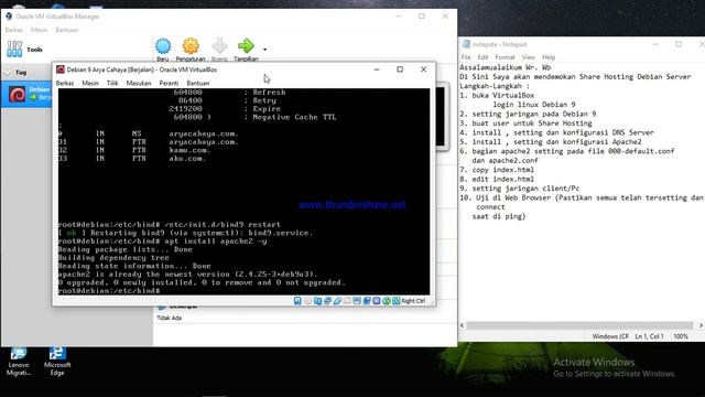 Konfigurasi Share Hosting Debian 9 - SMK YPM 1 TAMAN смотреть онлайн