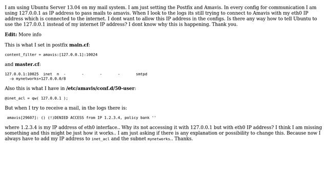 DevOps & SysAdmins: Ubuntu server not using localhost IP for internal communication смотреть онлайн