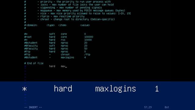 限制系統帳號登入數量，個別帳號登入次數，PAM / pam_limits.so, limits.conf | 適用各式Linux系統 | 挨踢實驗室 смотреть онлайн