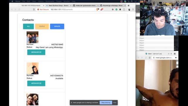 Live Coding - Moleculer Go - Examples apps - WhatsApp client #golang #microservices #livecoding смотреть онлайн
