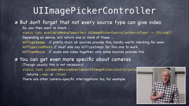 Stanford - Developing iOS 11 Apps with Swift - 17. Core Motion and Camera смотреть онлайн