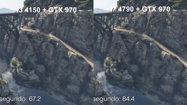 i3 4150 vs i7 4790 + GTX 970 : GTA V Alto ( High) Benchmark смотреть онлайн