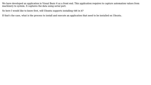 I want to install a visual basic 6 in Ubuntu 14 step by step смотреть онлайн