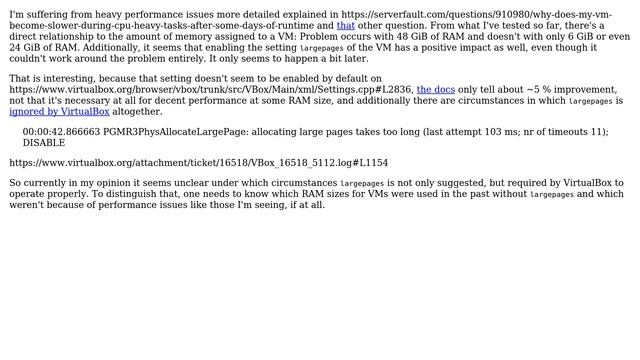 Maximum RAM size for a VM with "largepages" off in VirtualBox? смотреть онлайн