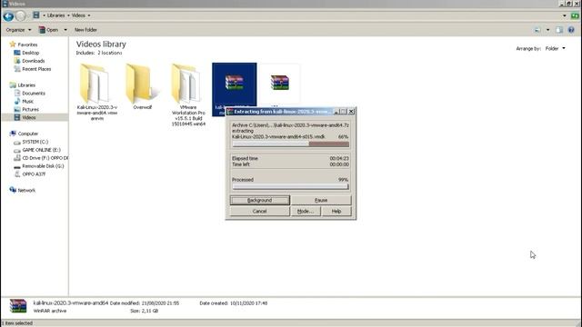 install kali linux in vmware workstation смотреть онлайн