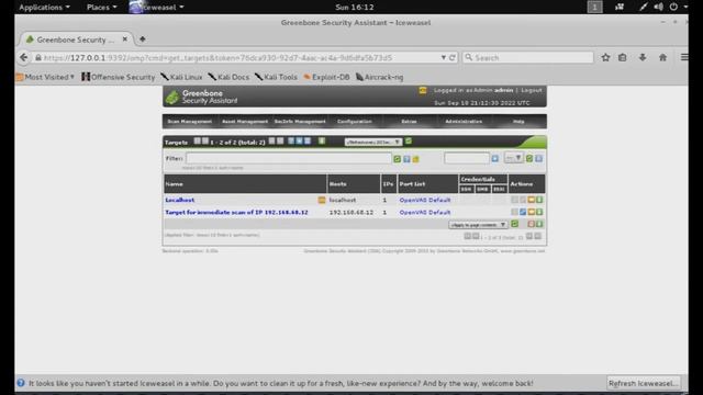 Vulnerability Scanning with OpenVAS смотреть онлайн