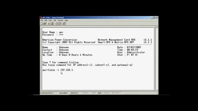 Cómo configurar una tarjeta de red NMC2 a través de hyperterminal смотреть онлайн