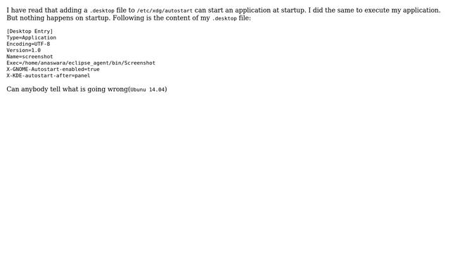Unix & Linux: Autostarting .desktop application at startup not working смотреть онлайн