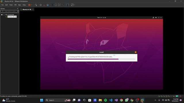 Instalasi Ubuntu di VMware Workstasion смотреть онлайн