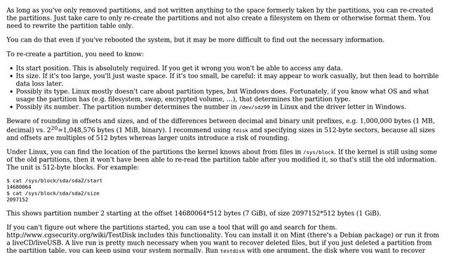 Unix & Linux: Removed partitions from SSD смотреть онлайн