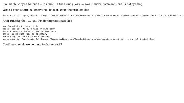 Ubuntu: Cannot open Bashrc in Ubuntu 16.04 LTS смотреть онлайн