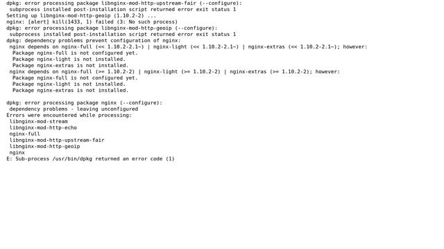Unix & Linux: Error upgrading nginx in Stretch смотреть онлайн