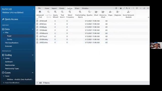 Qualitative Data Analysis Using NVIVO (Part 3)