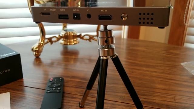 MOKAOU Mini DLP Android 7.1 Projector Max 120 inch @amazon смотреть онлайн