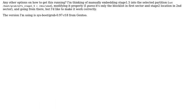Unix & Linux: How to get grub1 to work with GPT? смотреть онлайн