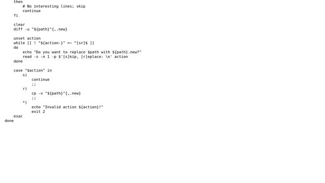 Unix & Linux: Program to upgrade configuration files смотреть онлайн