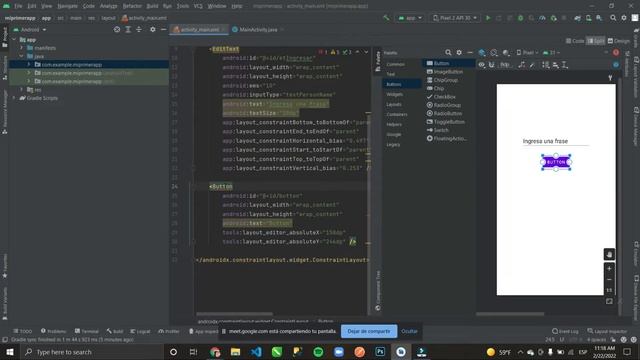 Mi primer app en Android Studio (EditText, TextView, Button) смотреть онлайн