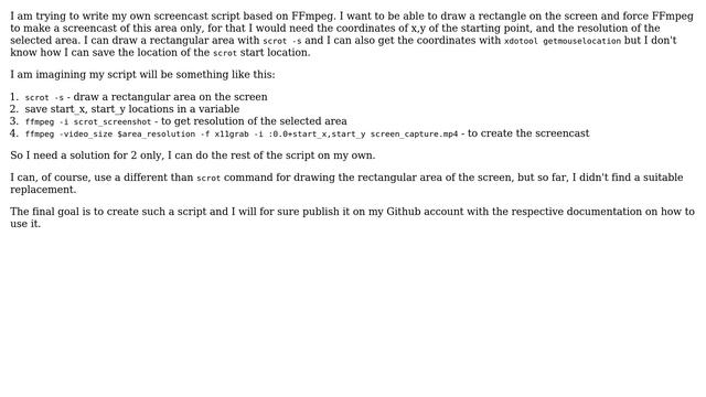 Unix & Linux: Screencast script based on FFMPEG смотреть онлайн
