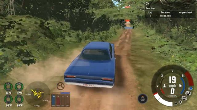 BeamNG.drive 0.15.0.5.7940 (Time Trials) (Dodge Coronet Super Bee [4 Door]) смотреть онлайн