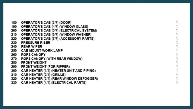Parts Book Komatsu GD525A-1 Komatsu
