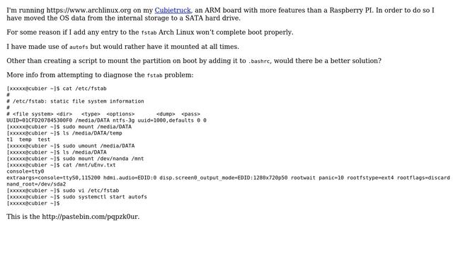 mount partition on boot without fstab (2 Solutions!!) смотреть онлайн