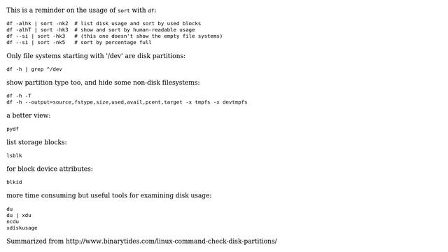 Linux, checking how much space is used in each partition (6 Solutions!!) смотреть онлайн