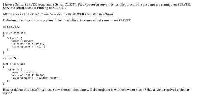 Unix & Linux: Unable to see client on Uchiwa dashboard (Sensu Monitoring) смотреть онлайн