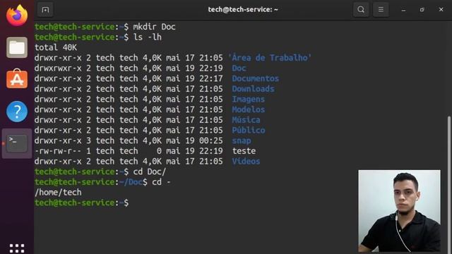 COMANDOS DO LINUX - TOUCH, MKDIR, RMDIR смотреть онлайн