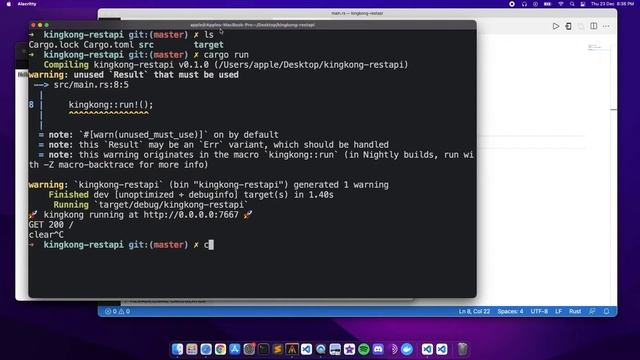 Rust: Kingkong web framework #1 смотреть онлайн